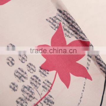 T/C Fabric Maple Leaf Printed Curtain Panel Drapes Drapery photo-4