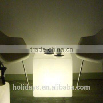 Color Change 3D Light up 40cm LED Cube Chairs /led Cube Stools photo-2