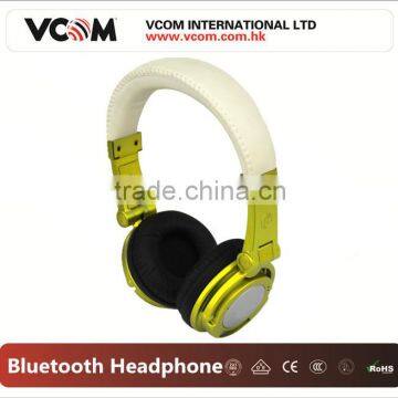 Noise Cancelling Bluetooth Gold Headphones with TF Card