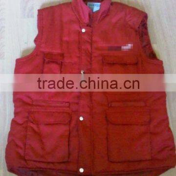 Polyester/cotton Padding Vest Spain Work Padded Vest