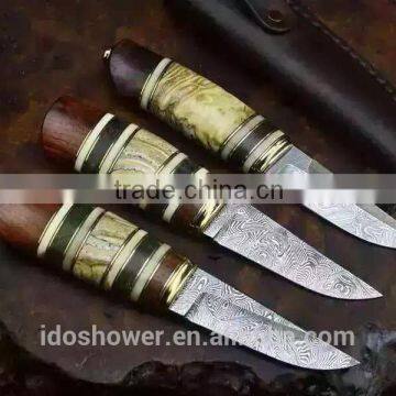 knife handles for titianium hunting knife, traditional joint lock knife