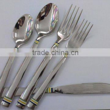 Fashion tableware set with decal handle