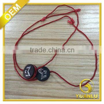 Hot Stamping 3d Embossed Logo Red Seal Tag Silver