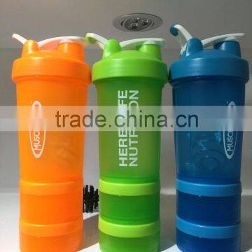 Custom Smart Bpa-free Plastic Protein 600ml Shaker Bottle Wholesale