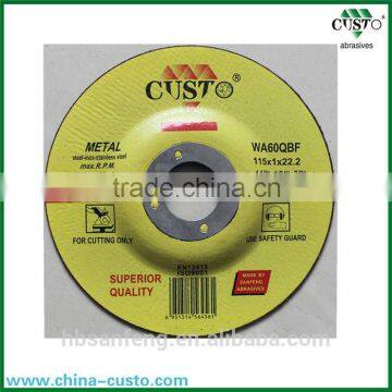 T42-230X2.5X22mm stainless steel cutting disc from abrasive tools factory