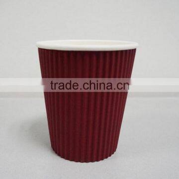2016 New Design With 8oz/10oz/12oz Ripple Wall Paper Coffee Cups for Hot Drink From China photo-4