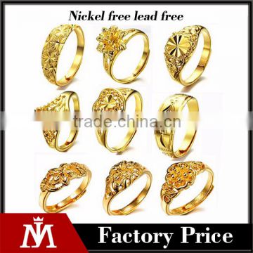 18 k gold plated women ring , fashion gold ring