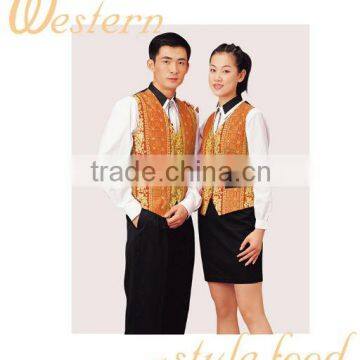 Wholesale tailored resturant receptionist uniform 92