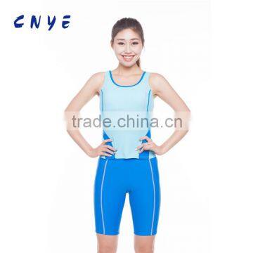 CNYE Professional womens swimwear blue swimsuit