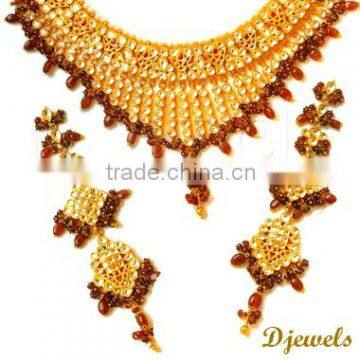 Bridal Necklace Sets, Indian Kundan Bridal Necklace Sets, Kundan jewellery