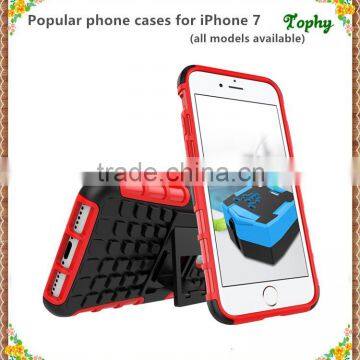 Screen Printing LOGO Hybrid Case For Iphone 7, For Iphone 7 Case Tpu Pc Material