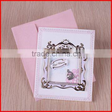 luxury handmade 3D banquet formal invitation card