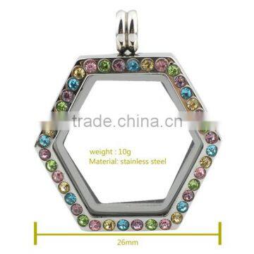 OEM Accept Fahion 316l Stainless Steel Jewelry Floating Locket Designs