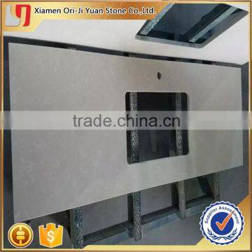 Excellent quality stylish artificial white quartz stone vanity top