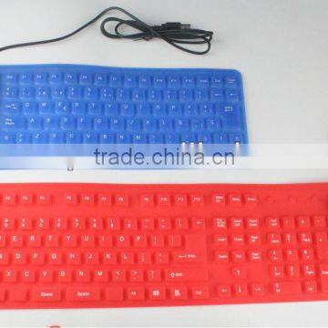 usb roll up silicone foldable flexible keyboard KF-02