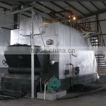 Coal/wood fired steam boiler