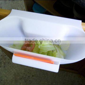 Plastic Kitchen Garbage Bowl,Trash Hanging Holder Bowl,Waste Storage Bin photo-5