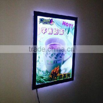 2014 hot sale acrylic light box/super bright led slim light box