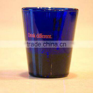 colored shot glass for souvenirs with logo