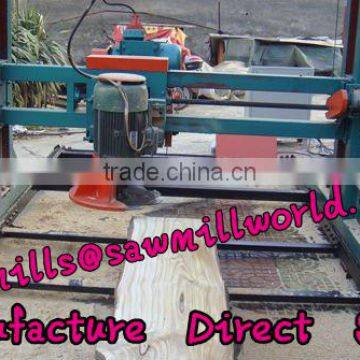 Wood Double Saw Blade electric portable sawmill from shandong in china