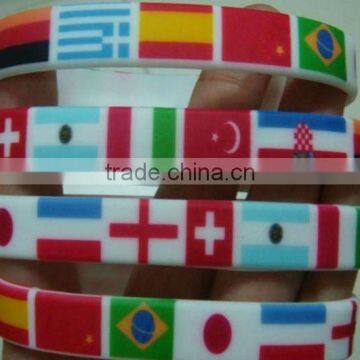 flag silicone bracelet wholesale silicon bracelet