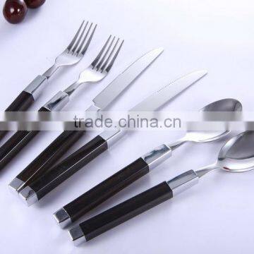 unique design stainless steel cutlery with colored handle