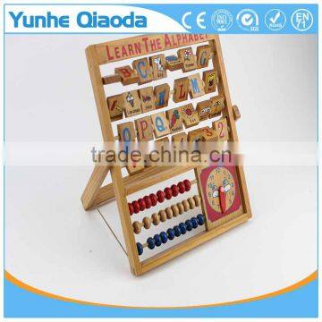 New Kids Learning Developmental Versatile Alphabet Abacus Wooden Toys