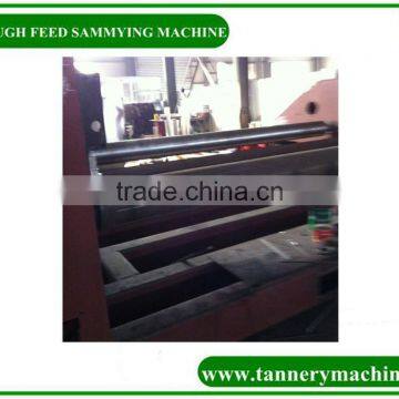 cow cattle buffalo 3 roller continues through feed leather sammying machine