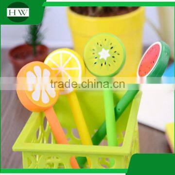 Promotional Wholesale Cheap Funny Cartoon School Office Stationery Mini Plastic Fruit Roller Ball Point Pen photo-5