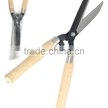 Garden Wooden Handle Gardening Hedge Shear Lawn Cutter with Steel Blade