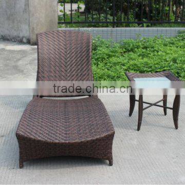 Rattan Furniture Ajustable Beach Lounge Set Outdoor photo-2