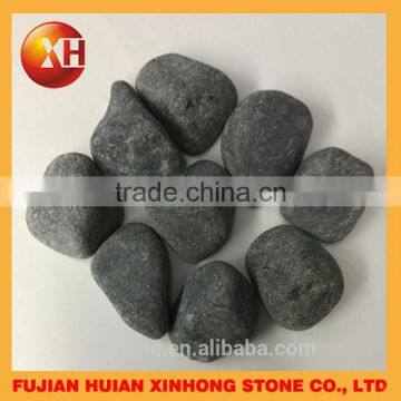 Polished Black River Stone Pebble photo-5