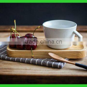 Rectangle wood plate Custom wooden serving plate Wooden food serving plate