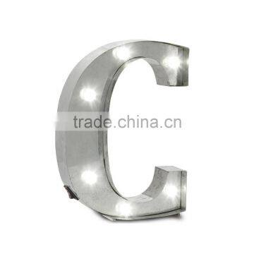 Factory Price Illuminated Marquee Metal LED Light Letter C photo-2