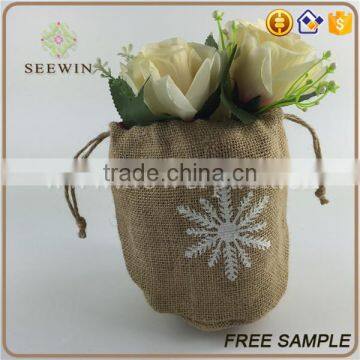 100% Burlap Drawstring Cheap Jute Bags photo-2