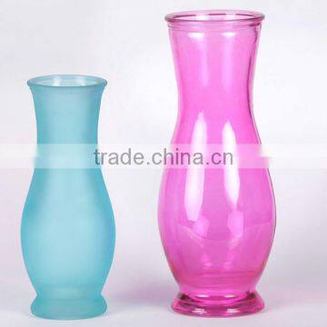 high glass vase with spray