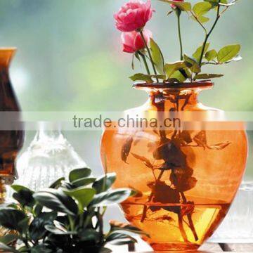 heart shaped glass flower vase for valentine day