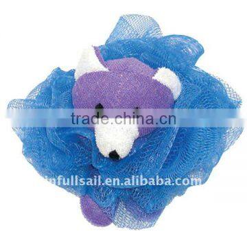 Wholesale Exfoliate Body Massage Ball Bath Pouf Mesh Bath Animal Scrubber Bath Sponge