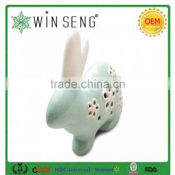 Ceramic Rabbit Shape Home Decor With Hollowed Out Shape photo-3