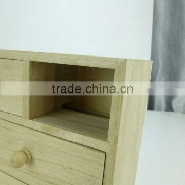 Mini Furniture 4 Draw Factory Manufacture Wooden Makeup Storage Box,storage Cabinet photo-6