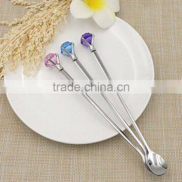 Crystal Handle Stainless Steel Spoon Cutlery Set photo-2