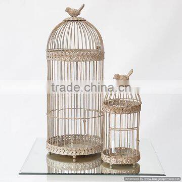 white metal antique fancy bird cage