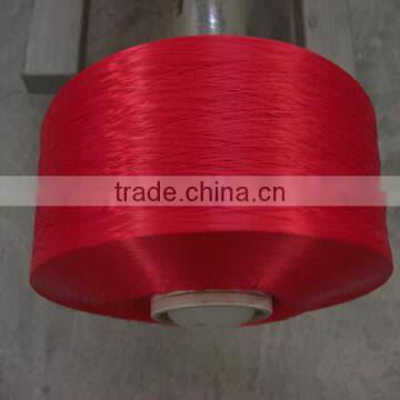 Hot sale 100% Polypropylene yarn 300D for webbing dyed colors on cone