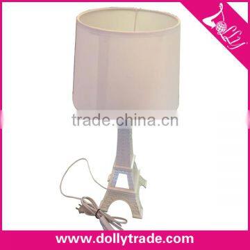 A White Eiffel Tower Decorative Metal Table Lamp