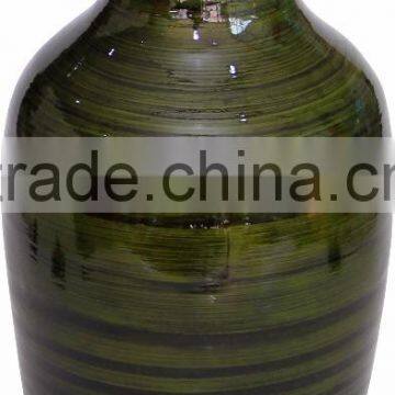 Spun Bamboo Vases, Decorative Flower Vases With Lacquer Finish photo-5
