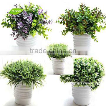 GNW GP011 Artificial Coloured Plant Pots for Indoor Table Decoration photo-2
