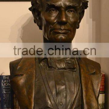 Lincoln head sculpture bust statue for home decor