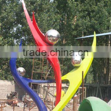 Stainless steel design garden decoration statues landscape art for sale