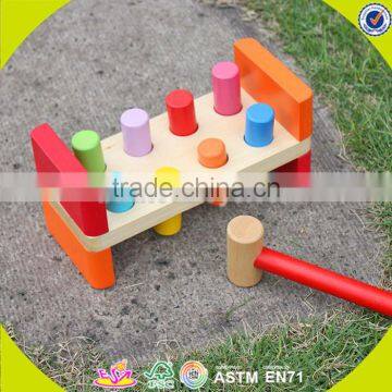 Wholesale Educational Wooden Colorful Knocking Toy, Intelligence Knocking Toy,wooden Pounding Bench Toddler Toy W11G018 photo-5
