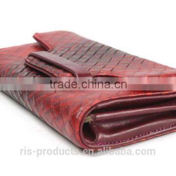 2016 Latest Design Ladies Envelope Clutch Bag Pu Woven Bag photo-3
